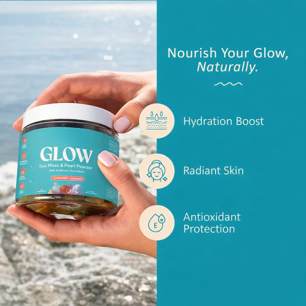 Glow Sea Moss & Pearl Powder Gummies